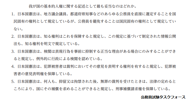 神奈川県警の過去問（政治）